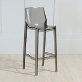 LEI ZE JUN Chaise Haute, Cuisine Restaurant café Tabouret Haut élégant Tabouret de Bar Transparent 0512 (Couleur : D, Taille : 65cm Seat Height)