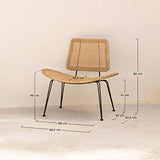 SKLUM Chaise Lounge de Jardin en Osier synthétique Zelin Naturel
