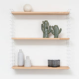Metaltex ESTANTERIA 3 PISOS 'TOMADO' Blanco-Madera 37.76.07/337 12 x 21 x 68 cm