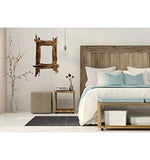 Miroir rectangulaire en Bois flotté 55x38cm. Décoration Murale