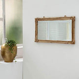 DECOCLICO Miroir rectangulaire en rotin Moka