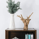 Bois flotté personnalisé simple animal tête de cerf Statue décoration artisanat naturel décontracté léger traitement abstrait adapté à la maison salon bibliothèque bureau porche décoration cadeau, B