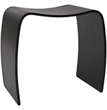 Alterego Tabouret Bas d'appoint 'Mojo' en Bois Noir