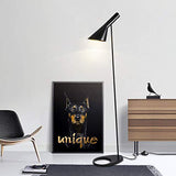 Lampe sur pied LGFSG Lampadaire design de haute qualité vent industriel en fer forgé lampadaire salon chambre LED lumières décoratives, vert foncé