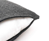 MIQIO Housse de Coussin Bergen | Housse de Coussin 30x50 cm pour Coussin de canapé et Coussin décoratif | en Laine et Cuir | Décoration pour Salon et Pâques | Housse en Cuir