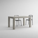 MOBILI FIVER, Table Extensible Cuisine, Iacopo, Ciment, 140 x 90 x 77 cm, Mélaminé, Made in Italy