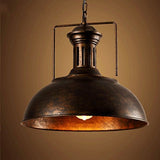 BAYCHEER Lustre Industriel Fer Rétro Abat-jour Suspensions E27 Métal Luminaires Plafonniers