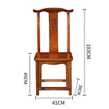 Sièges LHA Chaises en Bois Massif À Dîner Chaise Chinois Antique Kung Fu Hêtre Bois Acajou Thé Chaise Chaise Chaise Maison Loisirs Table Chaise (Couleur : Couleur du Bois)
