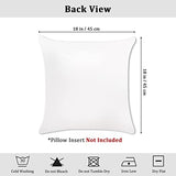 Bonhause Lot de 4 Housse de Coussin Feuilles d'eucalyptus 45 x 45 cm Plante Verte Velours Doux Décoratif Taie d'oreiller pour Canapé Lits Chaises Voiture Salon Maison Décor