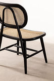 SKLUM Chaise en Bois Leila Noir uni