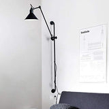 Applique murale LED rotative industrielle américaine rétro Grande taille 120 cm couleur applique murale en métal LED Bing Vision pour éclairage intérieur