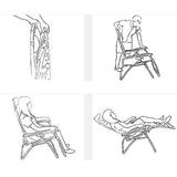 Axdwfd Chaise longue Fauteuil inclinable Chaise pliante Déjeuner Chaise Chaise de bureau Chaise de plage Chaise de loisirs Chaise en fil de bambou Chaise Chaise Siesta Chaise Processus de tapis en bam