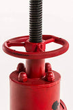 Tabouret De Bar Lumos Style Industriel I Tabouret De Comptoir Réglable en Hauteur I Chaise Haute Siège en Bois Pieds Robustes en Métal, Couleurs:Rouge