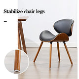 BTZHY Fauteuil Chaise,Chaise de Salle à Manger Papillon, Chaises de Salle à Manger Modernes du Milieu du Siècle, Chaise d'appoint de Cuisine Contemporaine Rembourrée en Faux Cuir Noyer à Dossier I