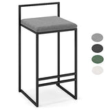 GYPPG Chaise Elegant Home Dcor Accueil Meubles Salon Tabouret Bar Chaises avec Repose-Pieds pour pub, comptoir, Cuisine, Velours et Fer en métal - Design Moderne 4 Couleurs
