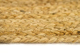 HAMID Tapis Jute Naturel - Alhambra Rond Tapis 100% Fibre de Jute (Naturel, 200x200cm)