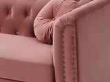 Vente-unique - Canapé 2 Places en Velours Turner - Vieux Rose