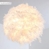 Élégante suspension Skaulo métal/tissu/plastique blanc - Plafonnier pour chambres - Séjour - Salle à manger - Culot E27