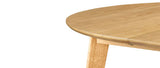 Miliboo Table à Manger Design Ronde Extensible chêne L120-150 cm Leena