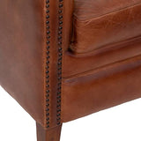 Fauteuil Valam - Cuir - Marron - Atmosphera créateur d'intérieur