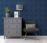 Arthouse Papier peint bleu marine délavé - Effet imitation lambris - Effet grain de bois visible - Facile à installer - À coller sur un mur ou une pièce entière - Très tendance - 909601