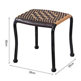 LEBAO-Small stool Petit Tabouret Petit Banc-Tabouret Bas De Loisirs De Tabouret De Rotin D'imitation en Plastique pour Le Banc De Chaussures