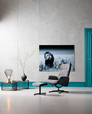 Kare 79945 Fauteuil pivotant + Repose-Pieds Ohio Salt and Pepp