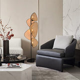 MINDONG HZH Lampadaire noir éclairage cannage tissé lampadaire chambre lumineuse décoration lampe de table salon chevet