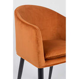MATHI DESIGN Cosy - Chaise de Repas en Velours Orange