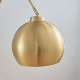 Lampadaire LED 'Moisia' en Doré en Métal e. a. pour Salon & Salle à manger (1 lampe,à E27, A++) de Lindby | Lampadaire Sur Pied, Lampe a Pied, Lampe de Sol