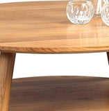 HomeTrends4You Stella Table Basse, Chêne, wildeiche massiv geölt, 80 x 80 x 45 cm