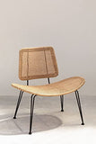 SKLUM Chaise Lounge de Jardin en Osier synthétique Zelin Naturel