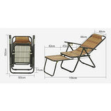 Axdwfd Chaise longue Fauteuil inclinable Chaise pliante Déjeuner Chaise Chaise de bureau Chaise de plage Chaise de loisirs Chaise en fil de bambou Chaise Chaise Siesta Chaise Processus de tapis en bam