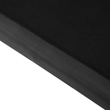Beliani Canapé Fixe 3 Places en Cuir et Cuir PU Noir avec Pieds Dorés pour Salon au Design Moderne et Glamour