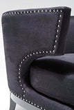 Kare Design Fauteuil Art Déco Velours Noir