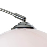 QAZQA arc-basic - Lampe arquée Moderne - 1 lumière - H 1700 mm - Chrome - Design,Moderne,Rétro - Éclairage intérieur - Salon