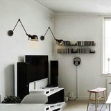 Extérieur Lampe Murale Intérieure, Super À Manches Longues Télescopique À Trois Pièces Décoration Forgé Lampe De Fer Club Cafe Nuit Supérieure Lampe Murale Blanche,1