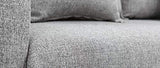 Miliboo Canapé scandinave 3 Places en Tissu Gris et Bois Clair Kate