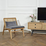Robin des bois - Fauteuil en cannage, LALALA, Chêne Clair