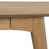 AC Design Furniture Konrad Table de Bureau, H : 74 x L : 105 x P : 45 cm, Chêne huilé et plaqué chêne, 1 pce