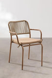 SKLUM Chaise de Jardin Empilable Arhiza Brun Moka