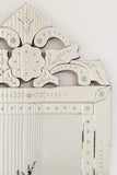 Grand Miroir Mural vénitien détaillé Style Antique 122 cm x 59 cm.