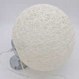 ✨Modern barre de personnalité treillis osier rotin Globe boule Style plafond pendentif lumière abat-jour créatif, café-restaurant, chambre, restaurant simple décoration éclairage (White, 30cm)