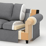 Ikea EKTORP Canapé 3 places avec méridienne Hallarp Beige