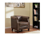 Fauteuil Club 100% Cuir Vieilli ENGUERRAND