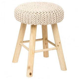 Atmosphera - Tabouret Beige Suzette