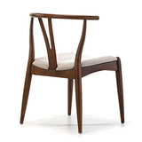 VS Venta-stock Pack 2 chaises Rustic, Couleur Noyer, Bois Massif, 55 cm (Longueur) 54,5 cm (Profondeur) 76 cm (Hauteur)