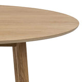 AC Design Furniture Pernille Table à Manger Ronde, Ø: 120 x 75,5 cm, Chêne, Bois, 1 pc