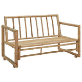 vidaXL Banc de Jardin avec Coussins Meuble d'Extérieur Banc de Patio Meuble de Jardin Banc de Terrasse Banc d'Arrière-Cour 115 cm Bambou