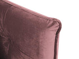 Canapé Velours Convertible, Canna, 3 Places, Rose, 225x100x85